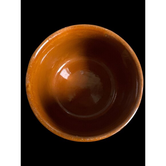 Longwy Pottery France vtg earthenware glazed pot, planter, or bowl with handles - Picture 5 of 7